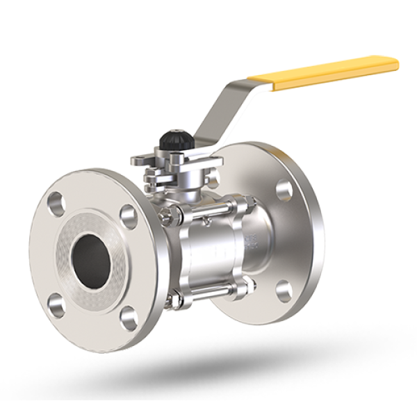 WCB Investment Casting Two Piece Flangded Ball Valve